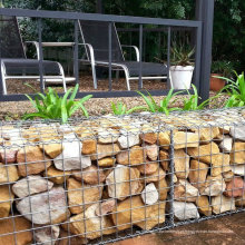 Preços soldados fio da cesta de 60 * 80 Galfan Gabion, fábrica da parede de Gabion